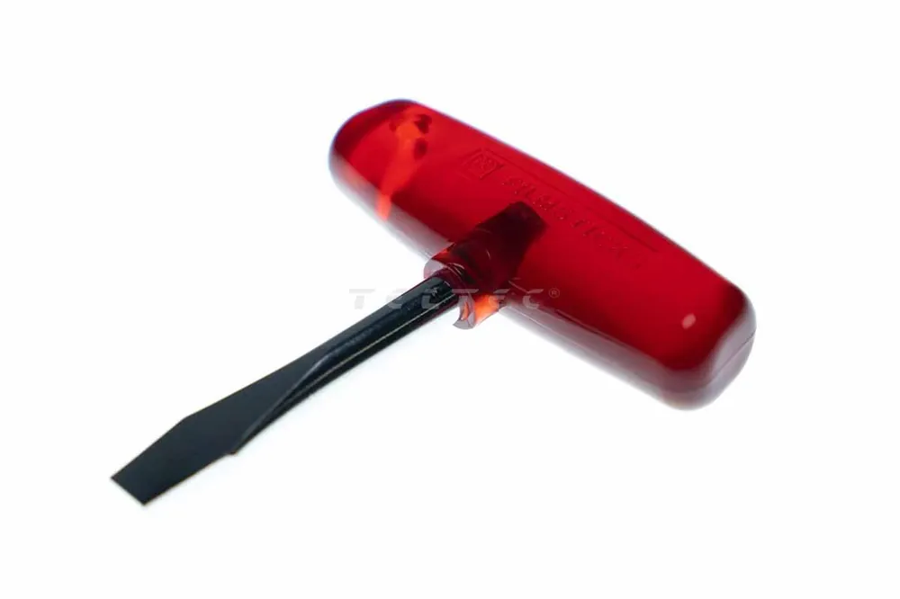 Filmsticks T-Handle Slotted Screwdriver, in red coloured handle Nur Für Kurze Zeit