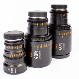 Vazen VZ Lens 28 mm + 40 mm + 65 mm 1.8X Anamorphic Objektiv-Set (RF-Mount) (Blue Flare) - ExDemo Neu Im Sortiment