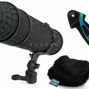 Echt Radius Windshields Mini-ALTO 300, RAD-2 Kit & Pistolengriff (kein Kabel), Black Fur