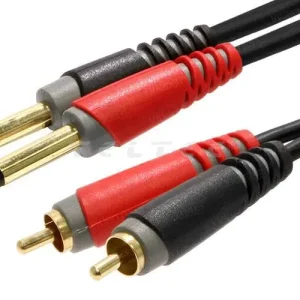 Kostenloser Versand Klotz Adapterkabel Cinch auf 6,3 mm Klinke Mono, 3 m