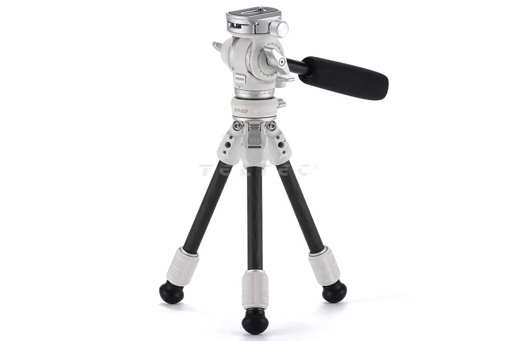 Tilta TT-VT03-FB-SW Tabletop Video Fluid Head with 1-Stage Carbon Fiber Legs (3KG) - Snow White Bestpreis