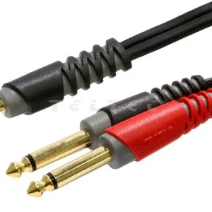 Schneller Versand Klotz Y-Adapterkabel 3,5 mm auf 6,3 mm Klinke, 3 m