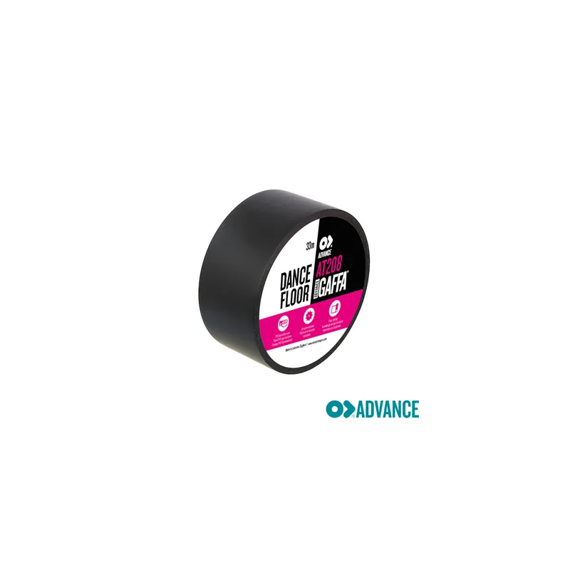 Top-Preis Advance AT208 PVC-Tanzbodenband Gaffa Tape 33m/50mm in schwarz