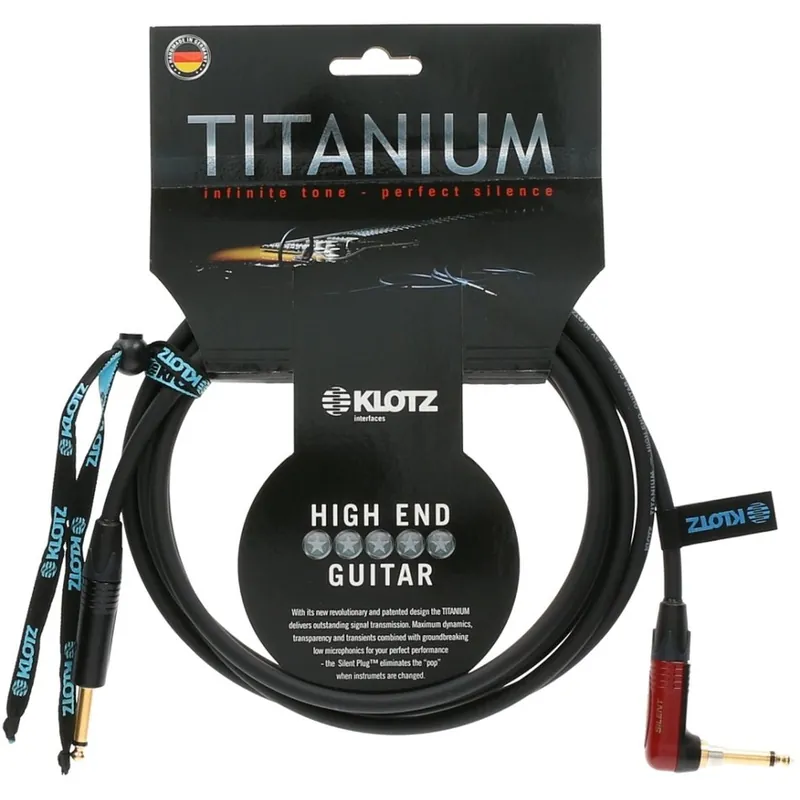 Gitarrenkabel 3m Titanium Winkel Saisonangebot
