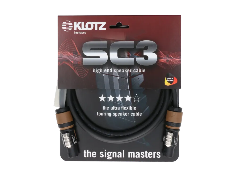 Nur Für Kurze Zeit SC3 2 x 2,5 mm² Speaker Kabel 1m, 2 x Speakon