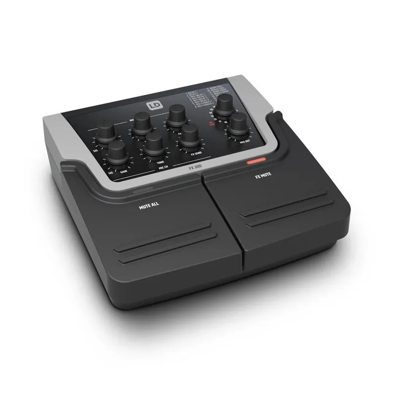 LD Systems FX 300 - 2-Kanal-Pedal mit 16 digitalen Effekten Super-Preis