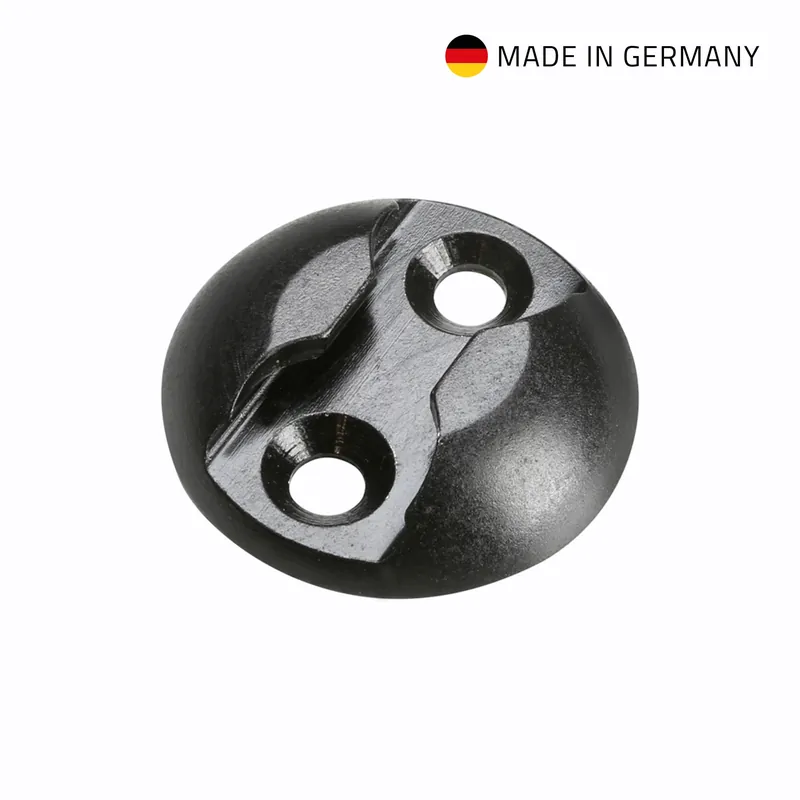 Geprüft ah Hardware 5725 B - Ösenbefestigungsscheibe. Alu-Zurrpunkt, Schwarz