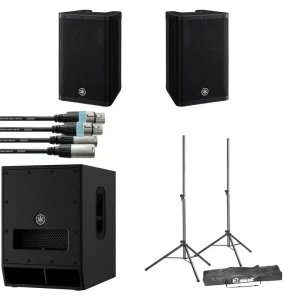 Yamaha DXR8 und DXS12 Bundle inkl Stative und Kabel Abverkauf