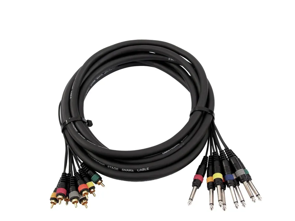 Snake-Kabel 8x Cinch/8x Klinke mono, 15m Bestseller