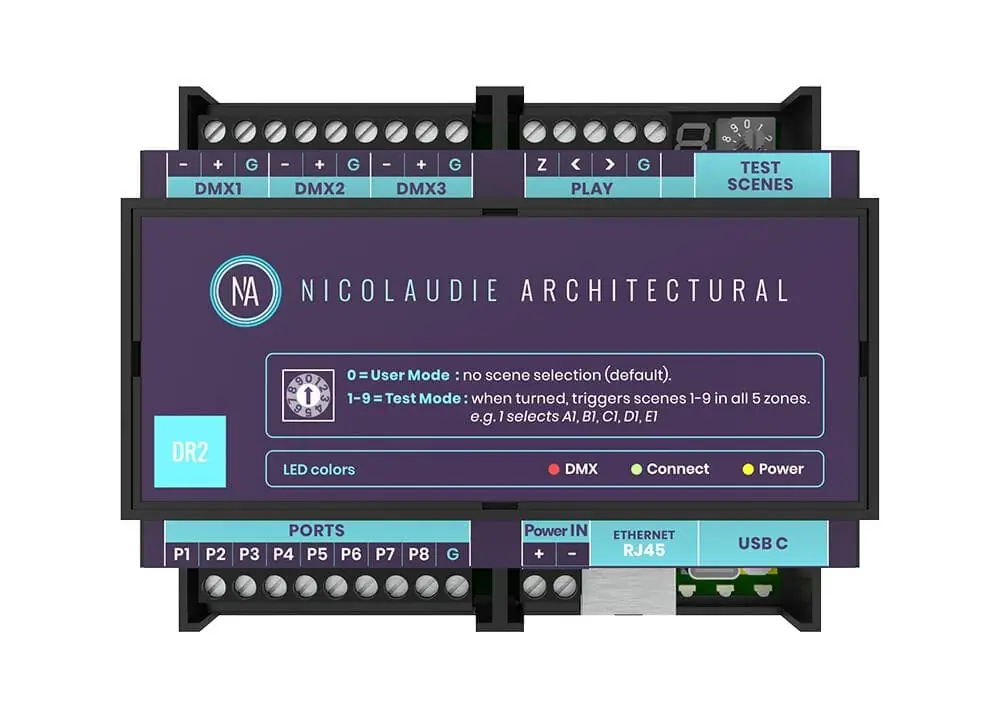 Billig Nicolaudie DINA-DR2-LITE, 512ch, Din Rail, limited