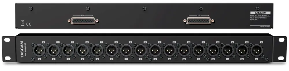 Sofort Bestellen Tascam BO-16DX-OUT - Anschluß Modul 16 *XLR(M) auf 2* SUB-D25