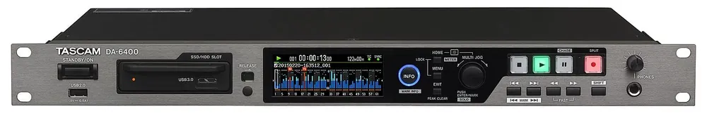Zertifiziert Tascam DA-6400DP - Wie DA-6400, zusätzlich ausgestattet mit redundante