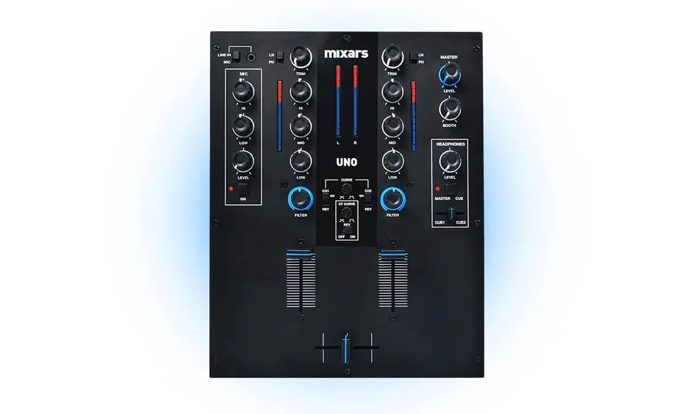 Mixars UNO, Professioneller 2-Kanal DJ-Battlemixer, 7 Eingänge Bestpreis