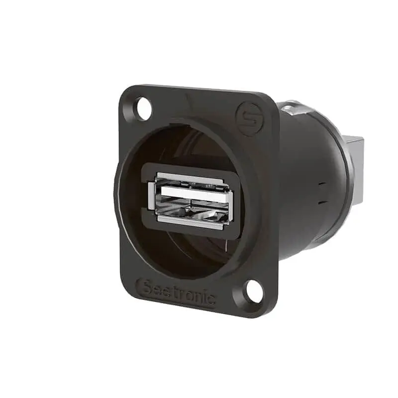Seetronic SAUSB-W-B - USB 2.0-Transformator, Typ A – Typ B, schwarzes Gehäuse Preisreduziert
