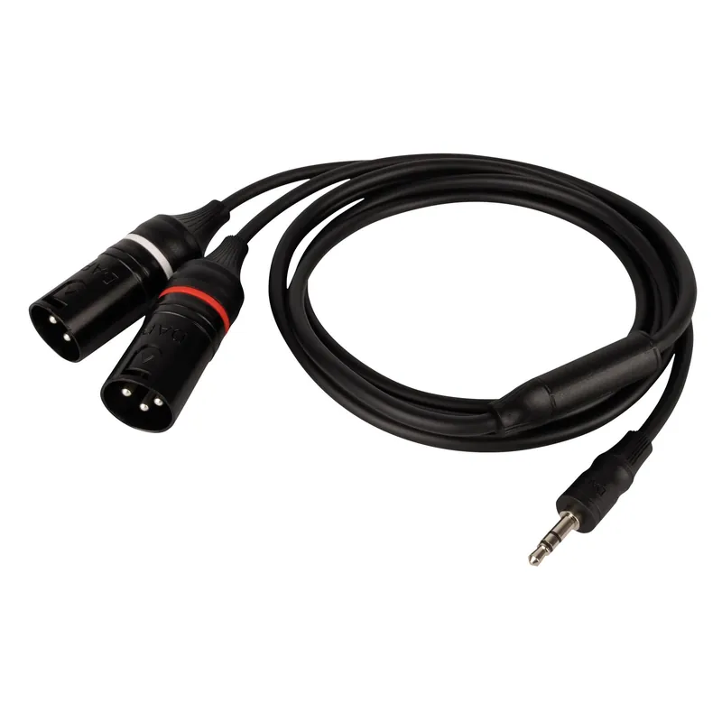 DAP FL120 – Stereo-Miniklinkenstecker, auf 2 XLR/M 3P - 75 cm Sonderaktion