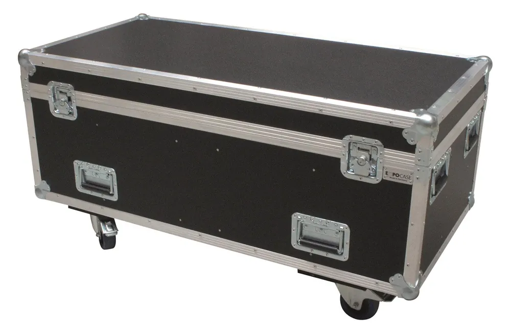 Preisreduziert ExpoCase TourLED 28 MKIII 8er Case, inkl. Rollen, Zubehörfach, schwarz