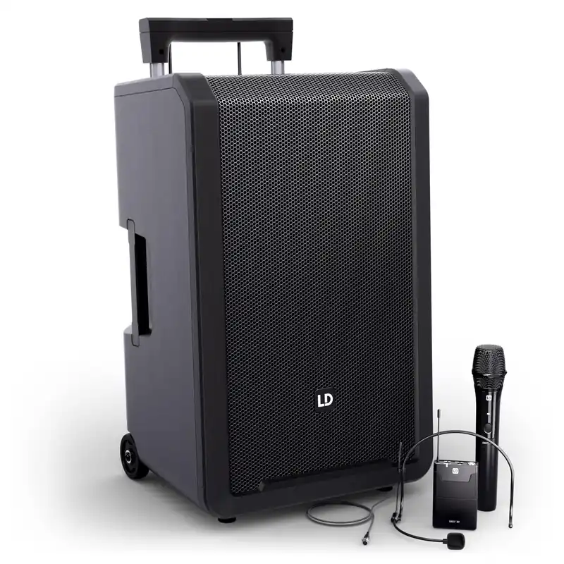Markenprodukt LD Systems ANNY® 12 HBH2 B6 - 12" Mobiler Bluetooth® PA-Lautsprecher mit Akkus, Mixer