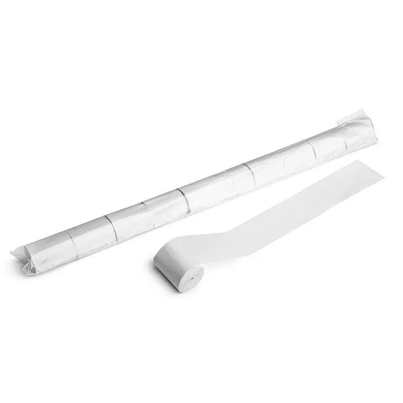 MAGIC FX Stadium Streamer (biologisch abbaubar) - 20 m x 5 cm - Weiß Mega-Angebot