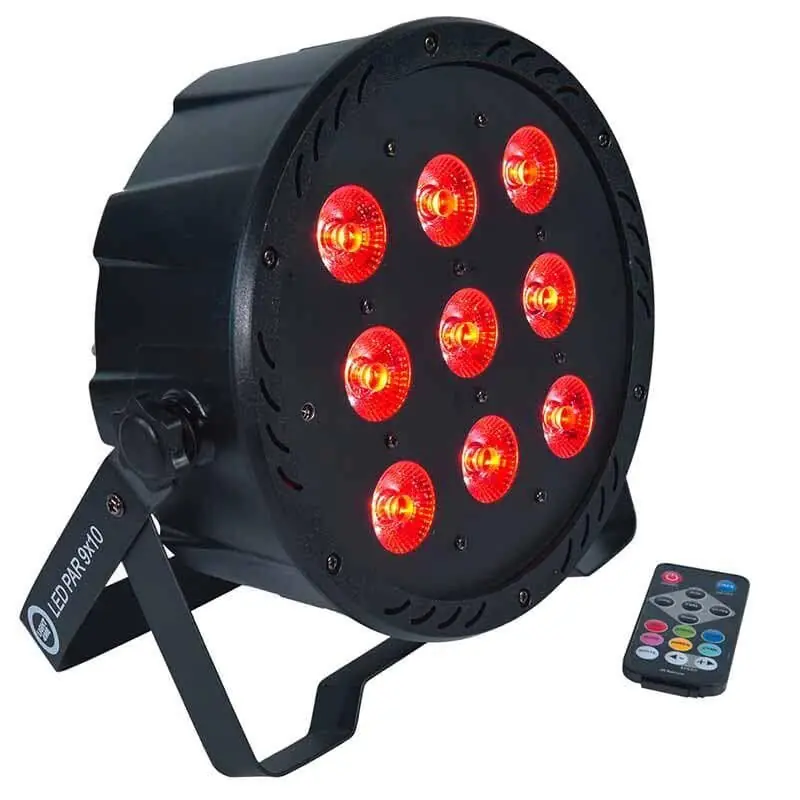 Mega-Angebot LIGHT4ME LED PAR 9X10W MKII RGBW IR Fernbedienung