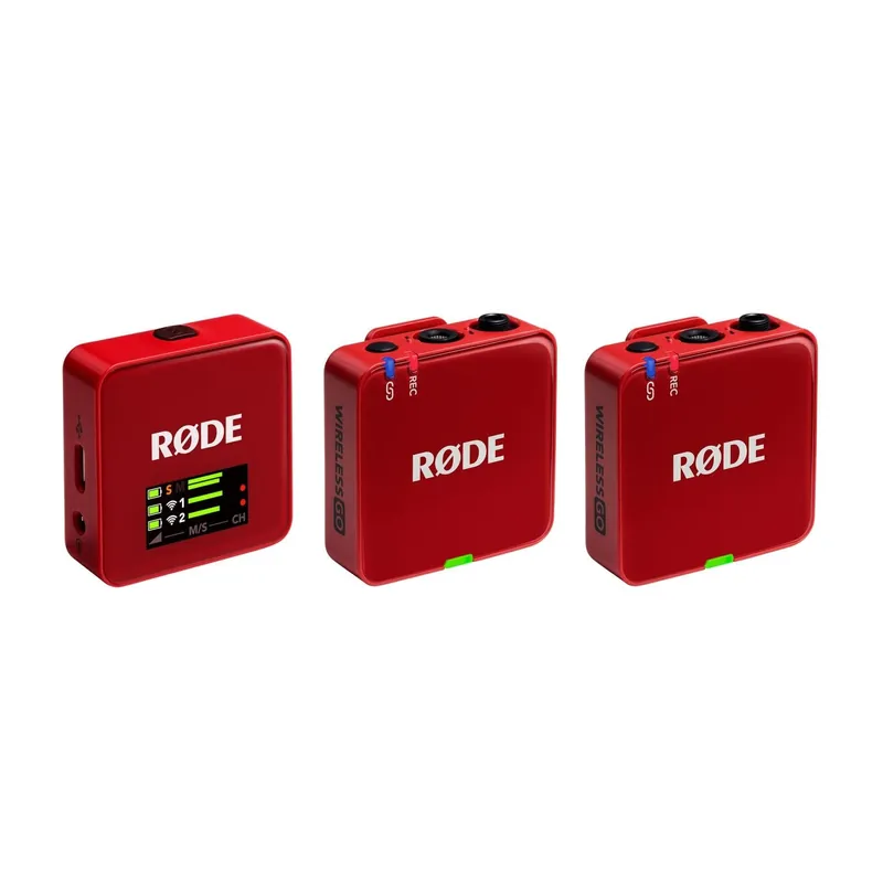 Neue Kollektion RØDE WIGOGEN3RED - RODE Wireless GO (Gen 3), ROT digitales 2-Kanal Drahtlos-Mikrofonsystem