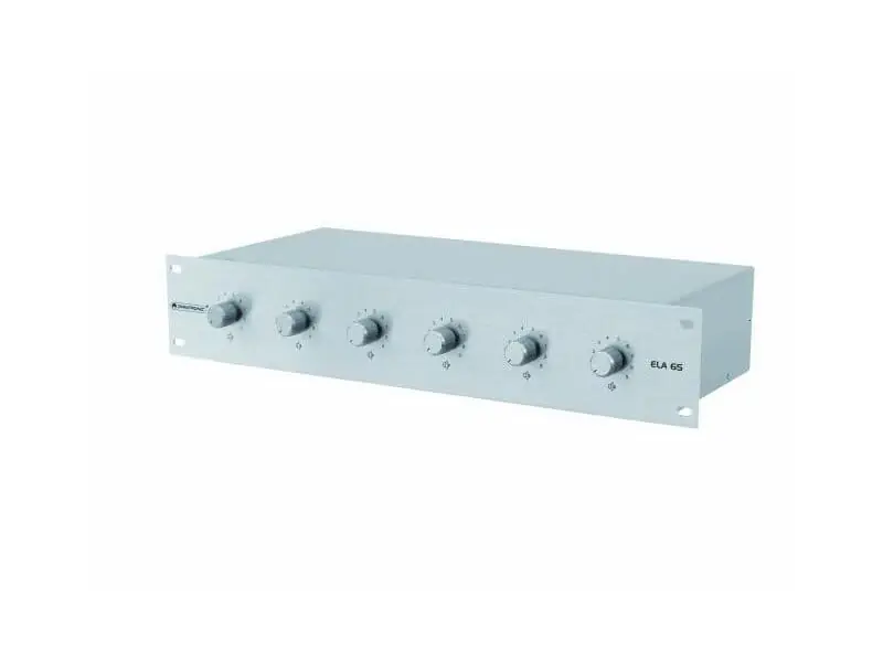 OMNITRONIC ELA 6S-Zonen LS-Regler 10W si Finale Aktion