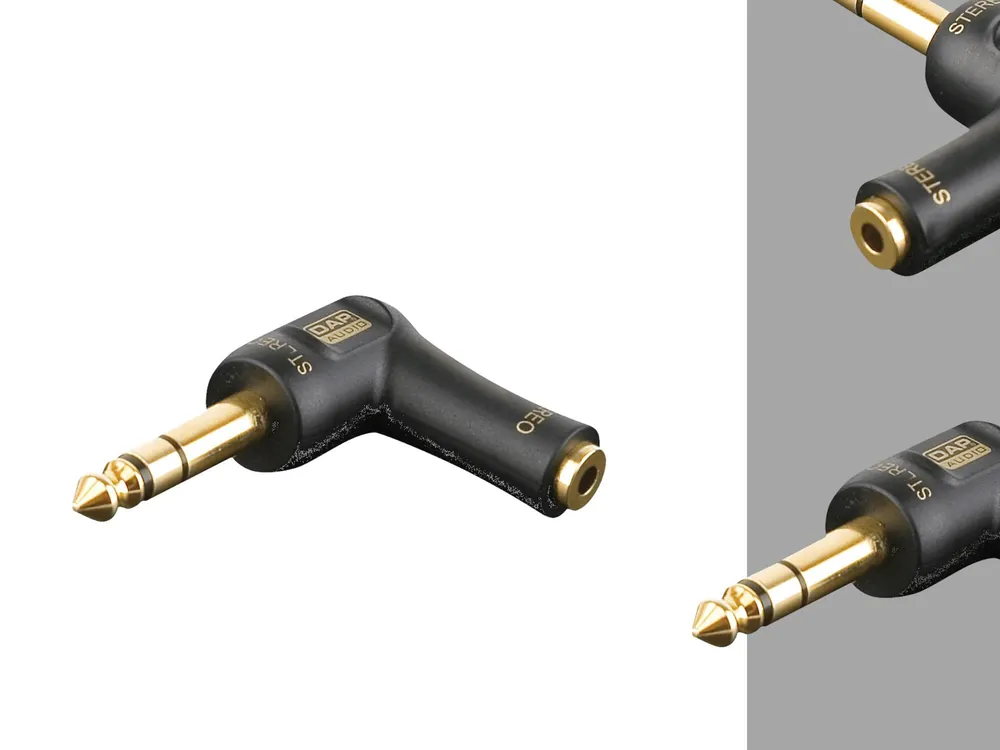 Angebot 3p.Jack M / 3p.miniJack F (90° adapter)