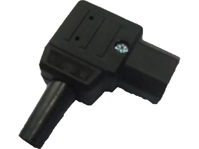 Jetzt Bestellen Bachmann IEC-Winkelstecker schwarz, rechts montierbar