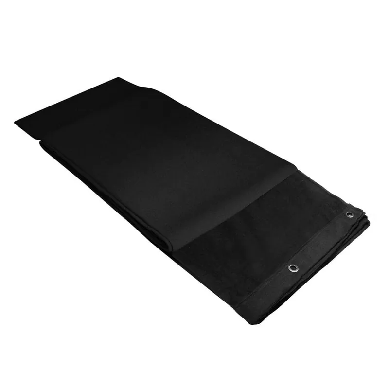 ah Accessories 0151 X 63 - Dekomolton B1 mit brünierten Ösen, gesäumt, 6 x 3 m, schwarz Must-Have
