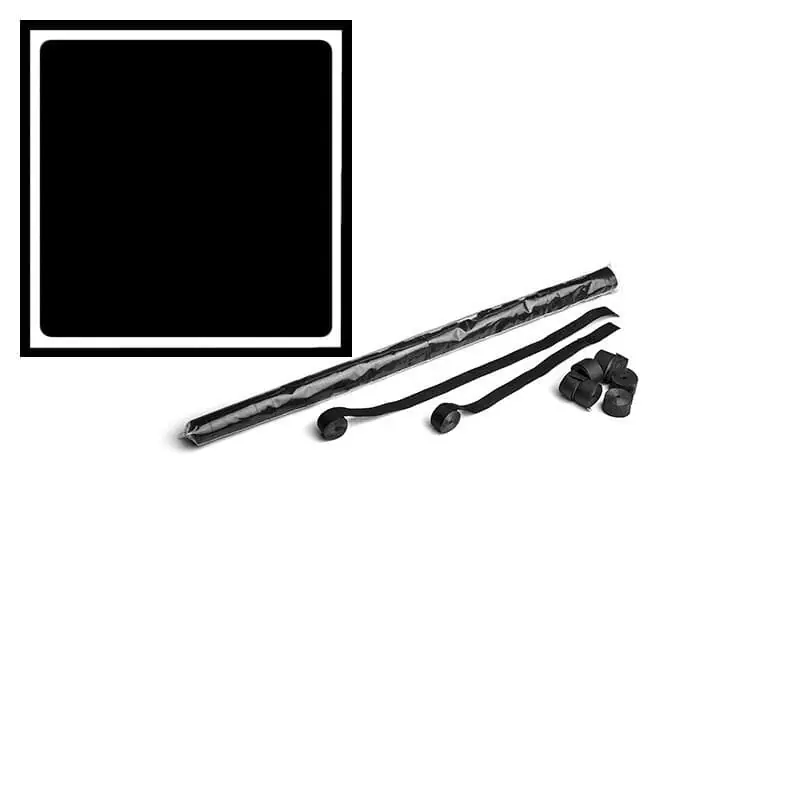 MAGICFX® Streamer 10m x 1.5cm - Schwarz Kostenloser Rückversand