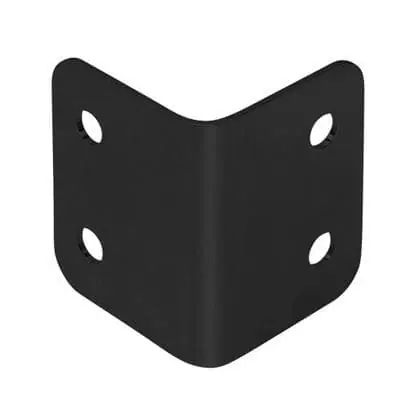 ah Hardware 40431 BLK - L-Ecke groß galvanisiert schwarz Kracherpreis