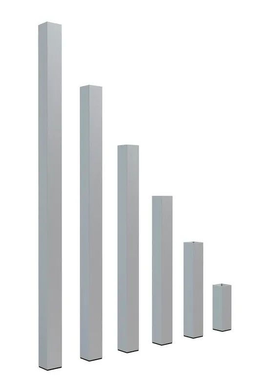 Letzte Chance Global Truss Steckfüße (4 Stk) 60x60mm - 100cm für GT Stage Deck 4-Kant mit Gummikappe
