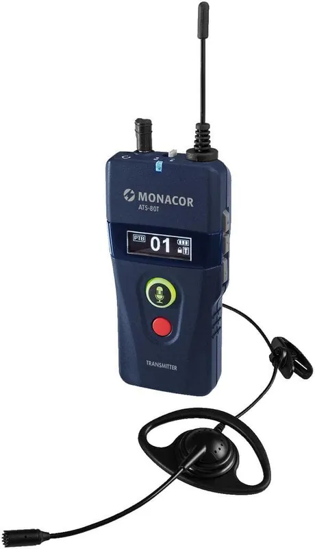 MONACOR ATS-80T - Digitales 42-Kanal-PLL-Sprachübertragungssystem, 823-832 und 863-865 MHz Top-Angebot