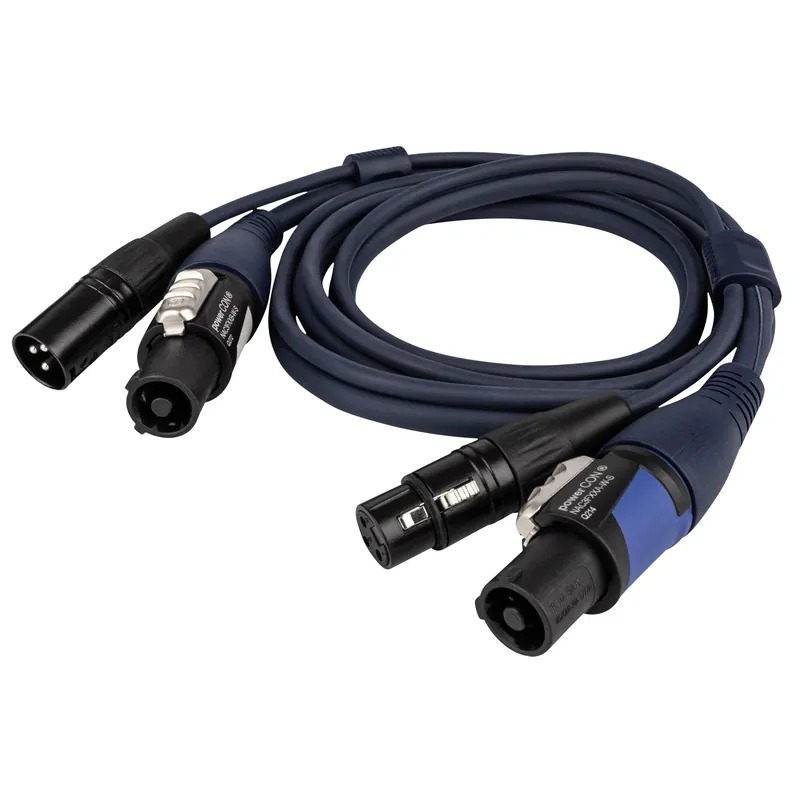 DAP powerCON/XLR M - powerCON/XLR F - DMX / Strom - 3 m Neu