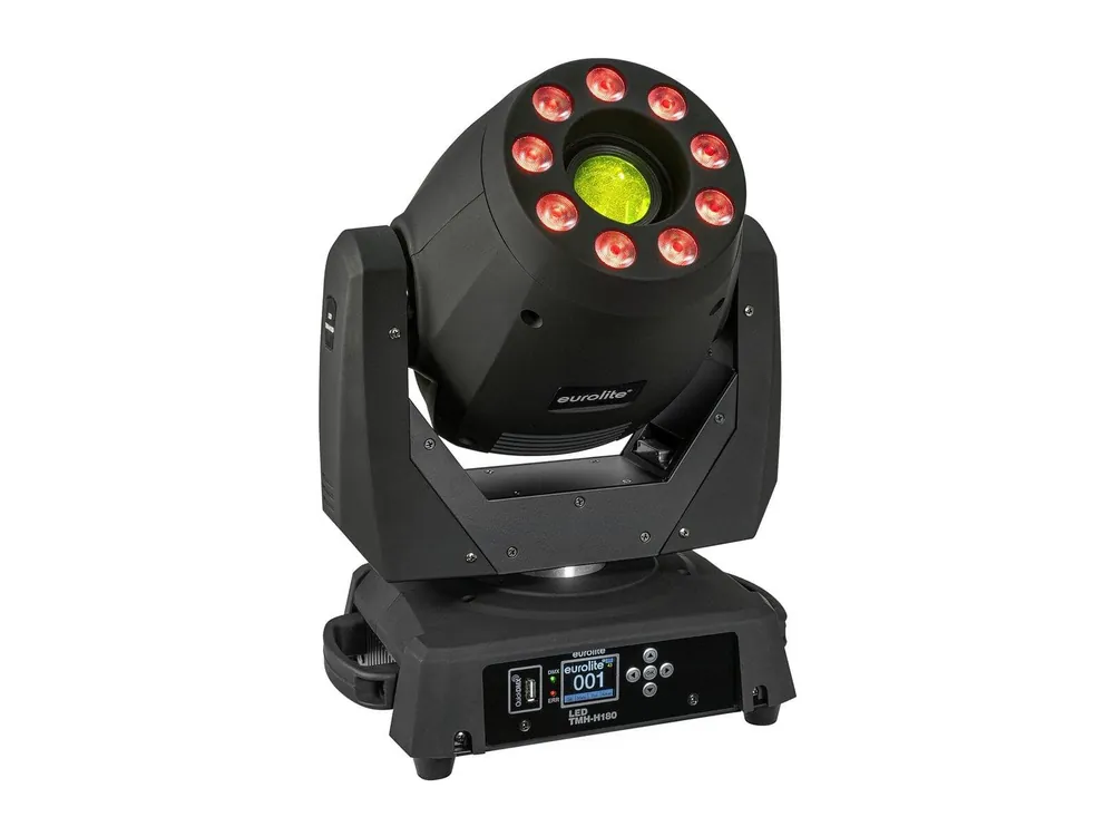 EUROLITE LED TMH-H180 Hybrid Moving-Head Spot/Wash COB - LED-Moving-Head Hybrid Spot/Wash Echt