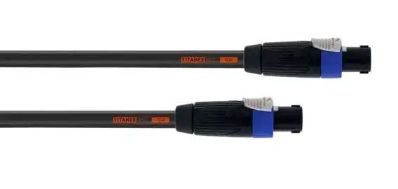 Sichere Zahlung Cordial CLA10LL44 - 4 x 4.0 mm², 10,0 meter Lautsprecher Line Array Kabel, Titanex, Speakon
