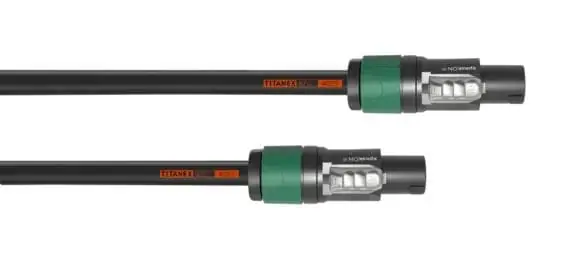 Cordial CLA5LL4 - 4 x 2.5 mm², 5,0 meter Lautsprecher Line Array Kabel, Titanex, Speakon Online Kaufen