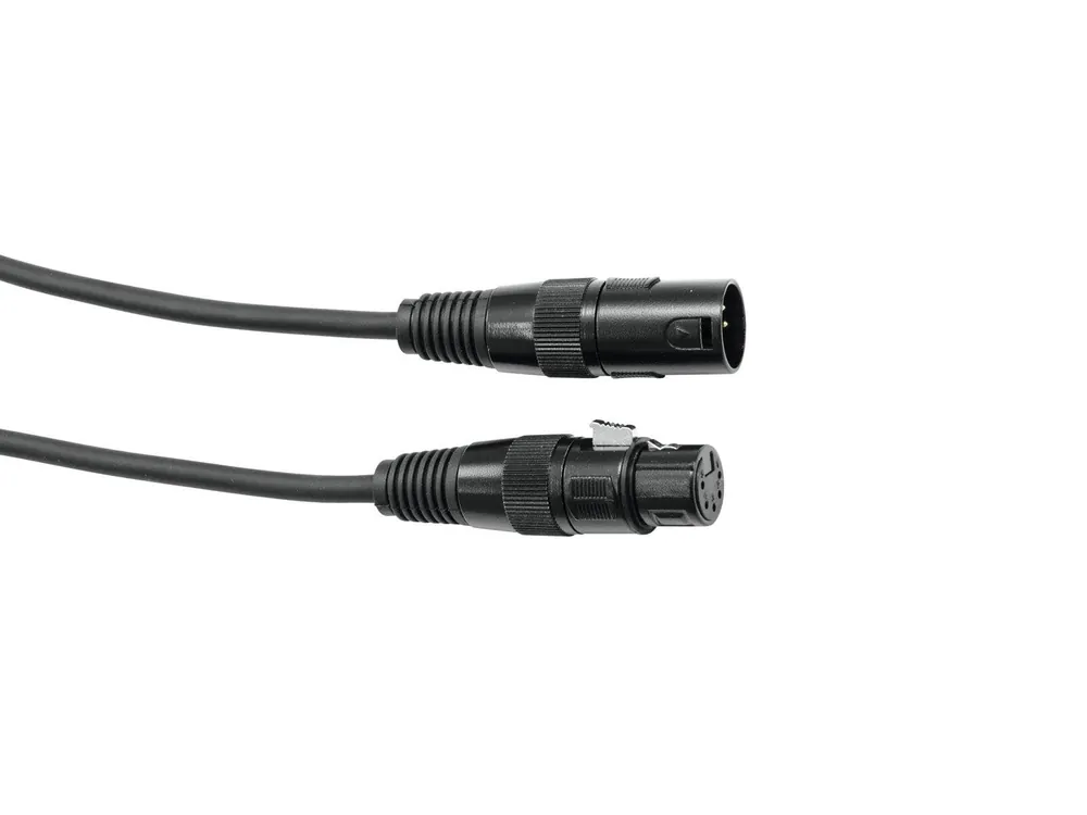 Markenprodukt EUROLITE DMX Kabel XLR 5pol 3m sw