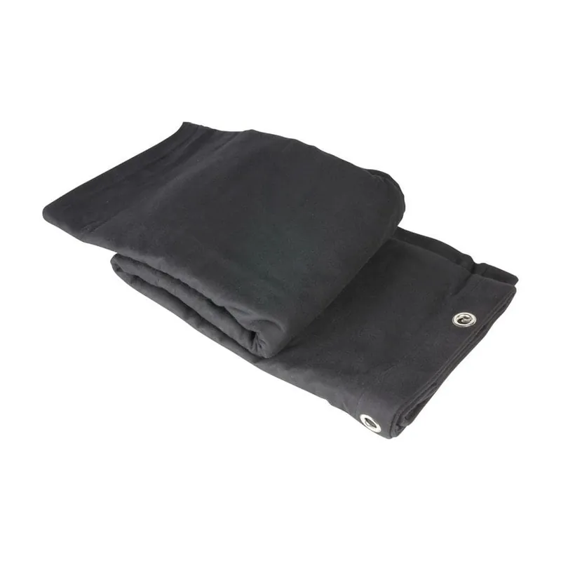 Saisonangebot ah Accessories 0152 X 63 - Bühnenmolton B1 schwarz mit Ösen brüniert 6 x 3 m