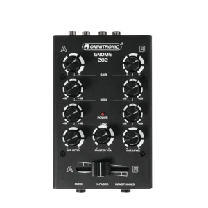 Beliebt OMNITRONIC GNOME-202 Mini-Mixer schwarz