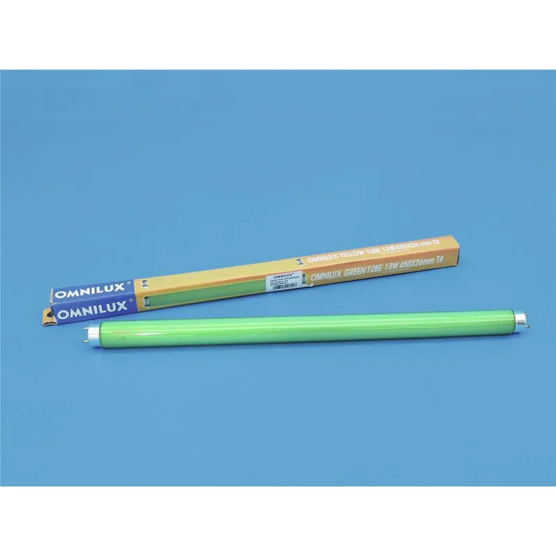 OMNILUX Röhre 15W 450x26mm Farbglas grün Bestseller
