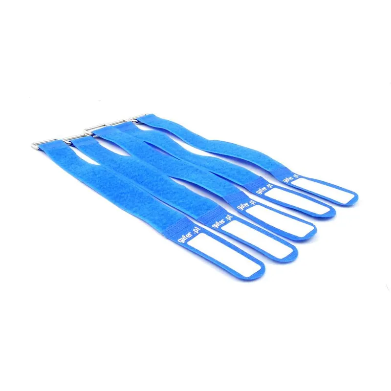 Sale GAFER.PL Kabelbinder Klettverschluss 25x400mm 5er Pack blau