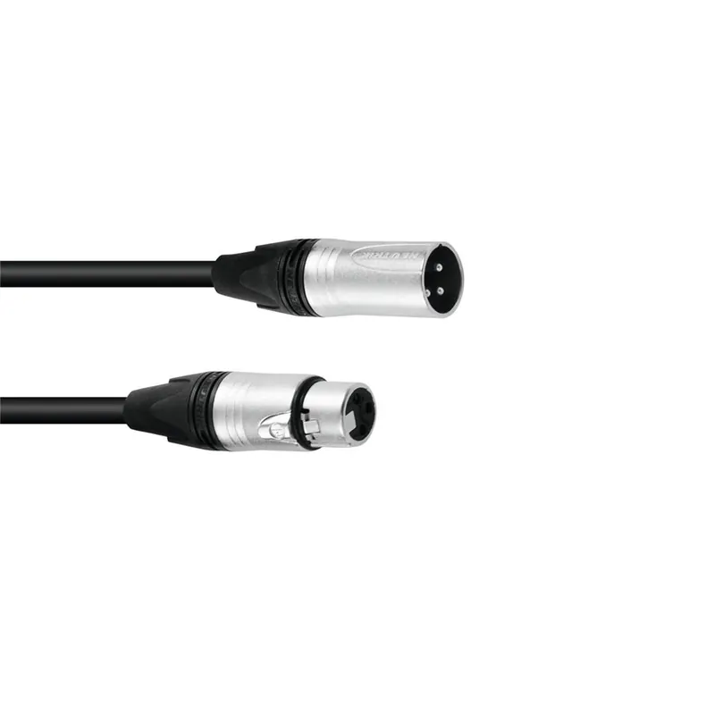 PSSO DMX Kabel XLR 3pol 3m sw Neutrik Neu