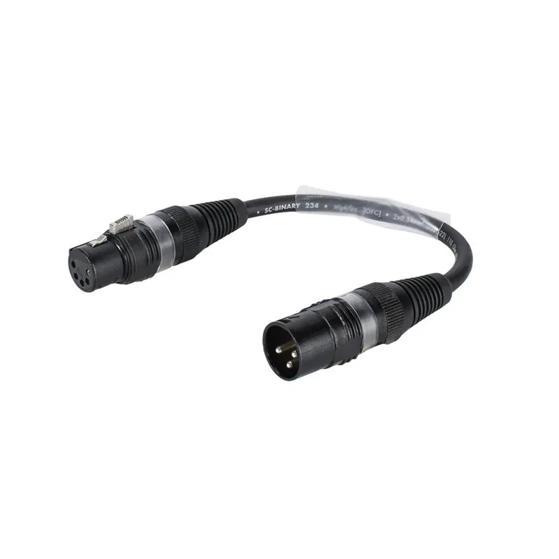 Aktuell SOMMER CABLE Adapterkabel 3pol XLR(M)/5pol XLR(F) sw