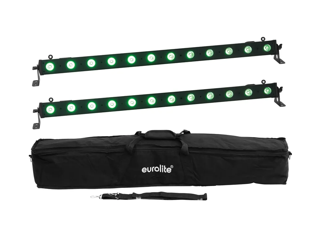 Rabatt EUROLITE Set 2x LED BAR-12 QCL RGB+UV Leiste + Soft-Bag