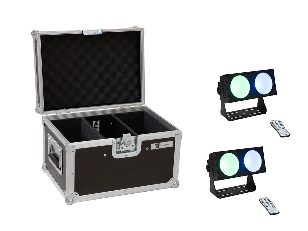EUROLITE Set 2x LED CBB-2 COB RGB Leiste + Case Beliebt