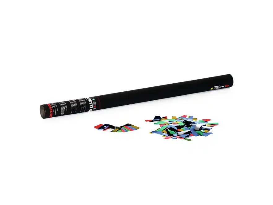 TCM FX Konfetti-Shooter 80cm, mehrfarbig metallic Schneller Versand
