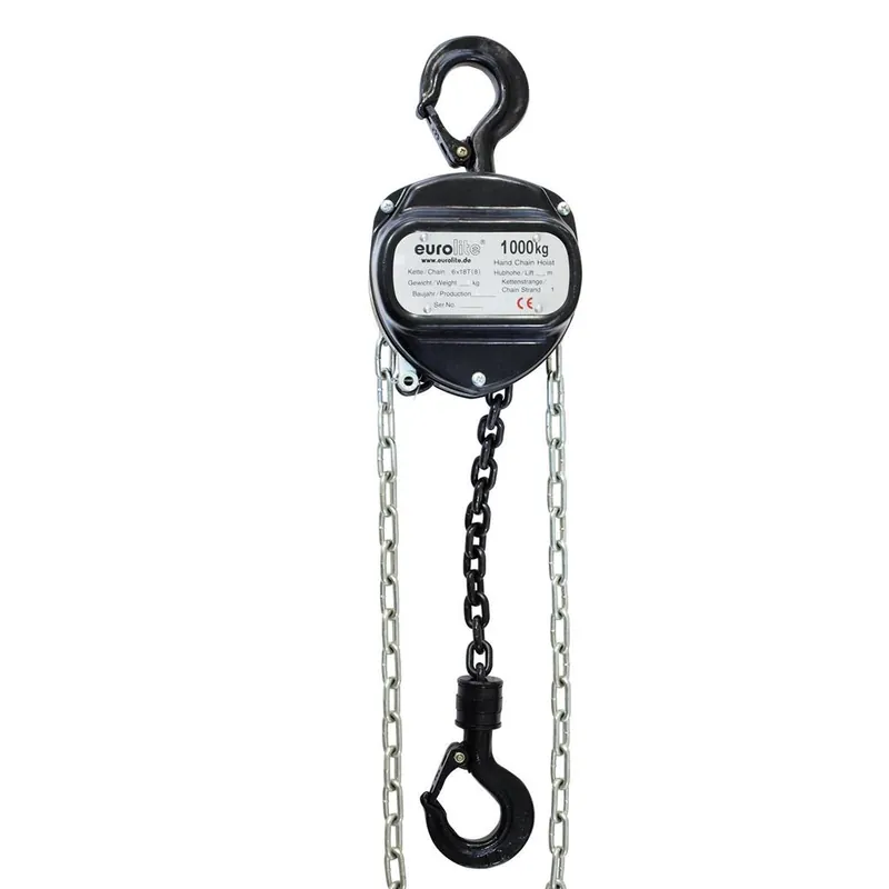 Ausverkauf EUROLITE Kettenzug 6M/1.0T schwarz